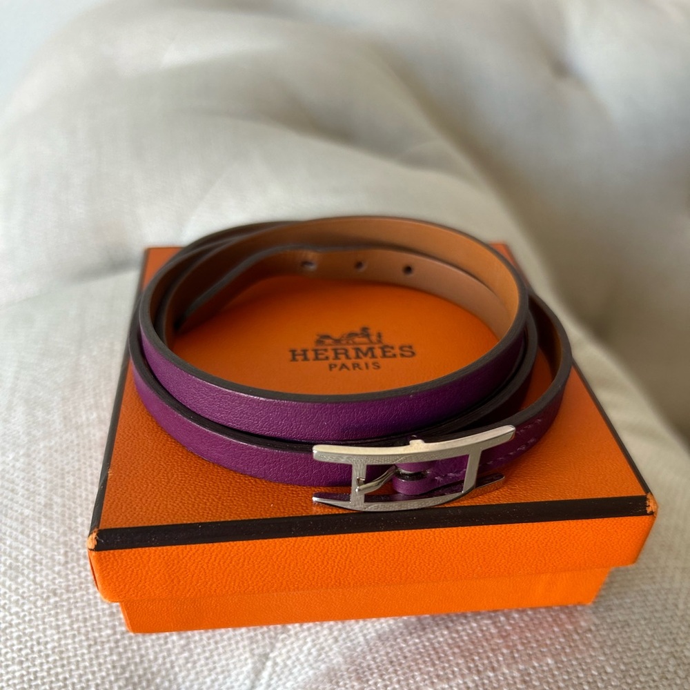 HERMES BEHAPI LEATHER BRACELET